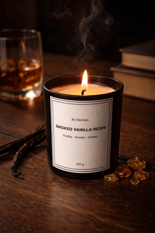 Soft vanilla layered with smoke and amber.