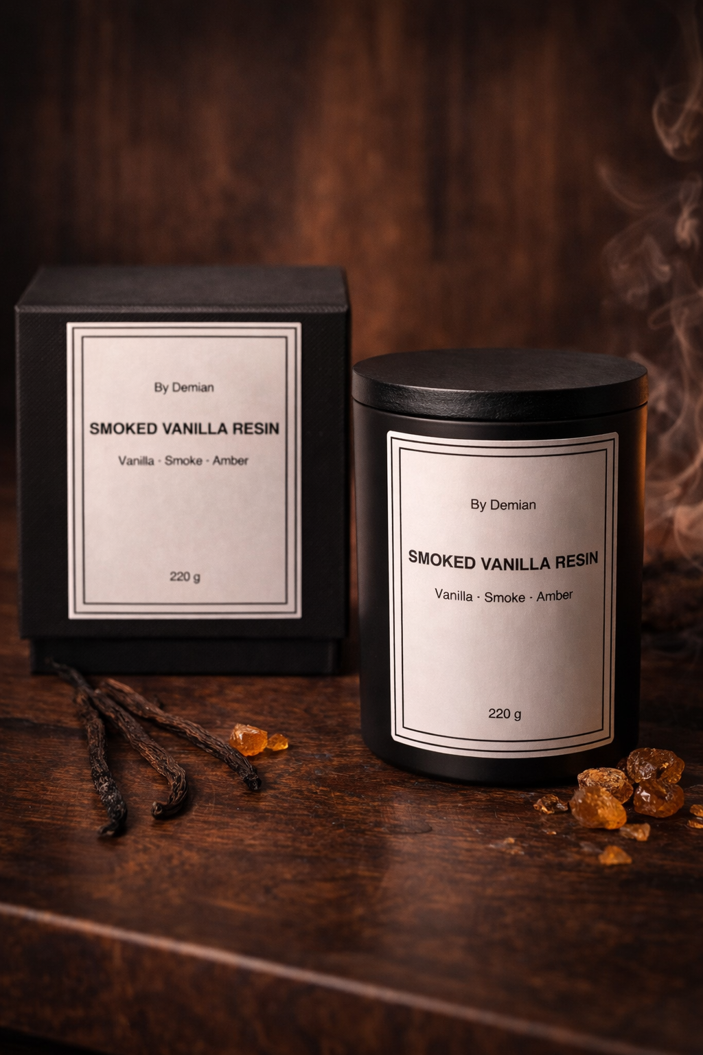 Soft vanilla layered with smoke and amber. 