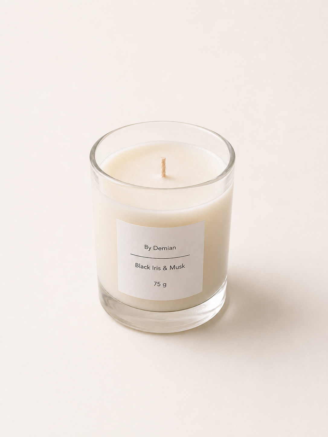 Black Iris & Musk Scented Candle