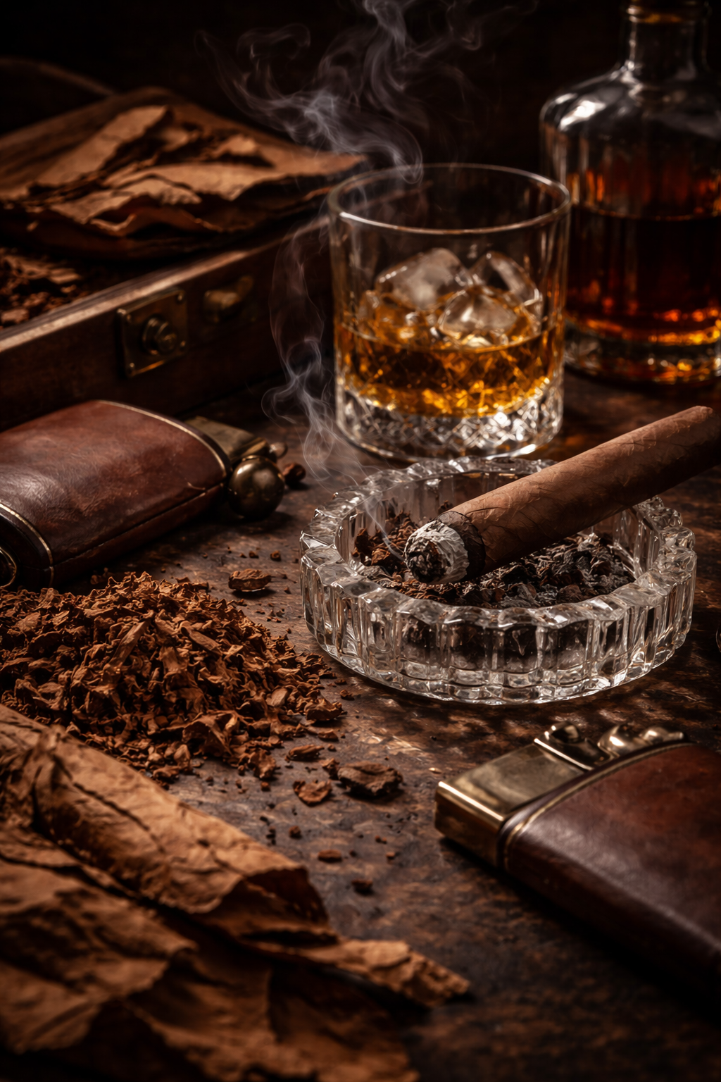Tobacco, leather and wood in a quiet, masculine blend. Depth without effort.