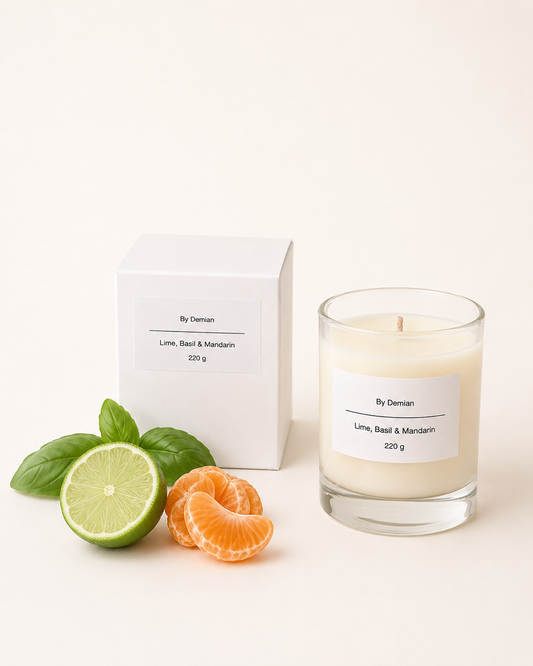Lime, Basil & Mandarin Scented Candle