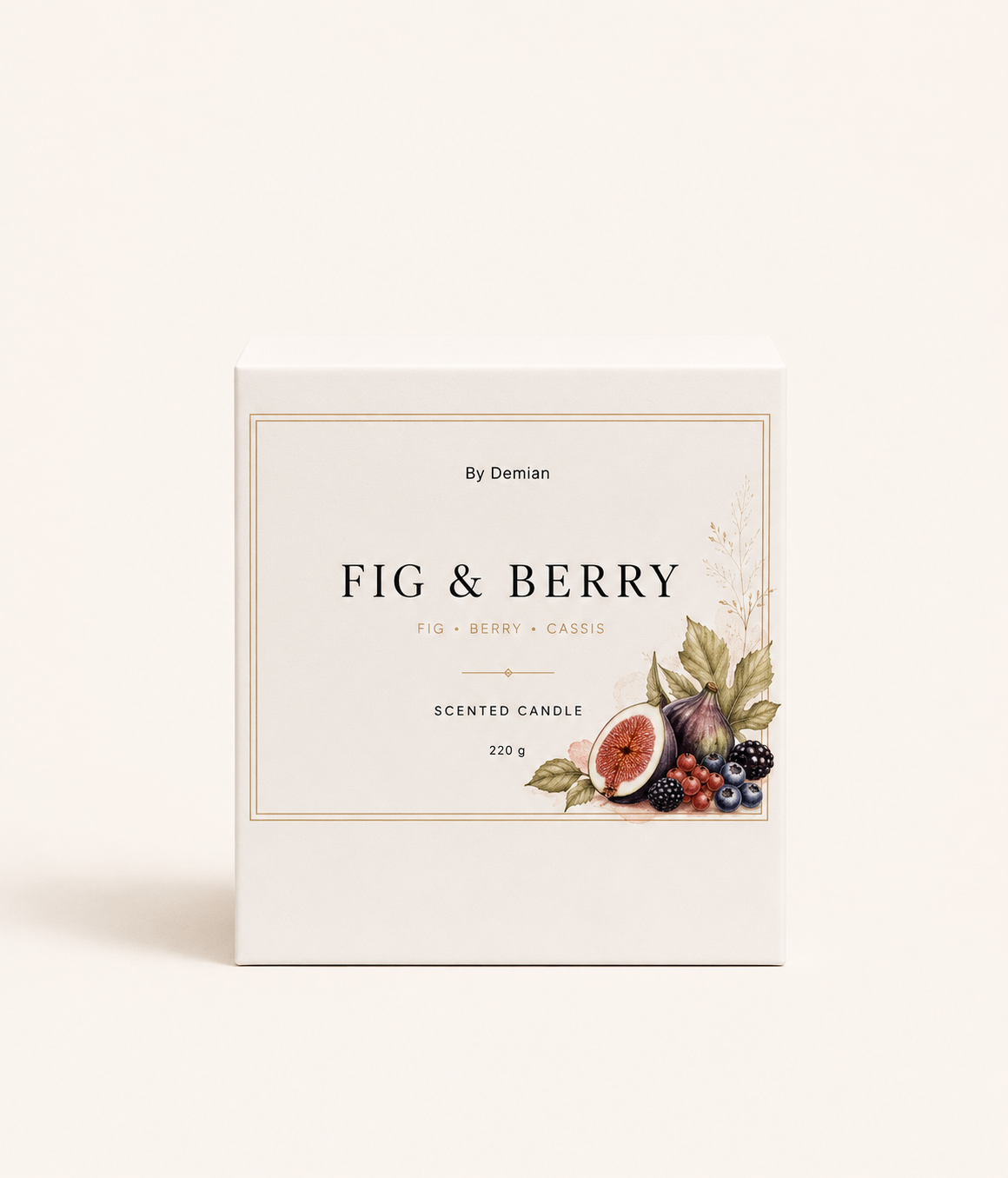 Fig & Berry Scented Candle