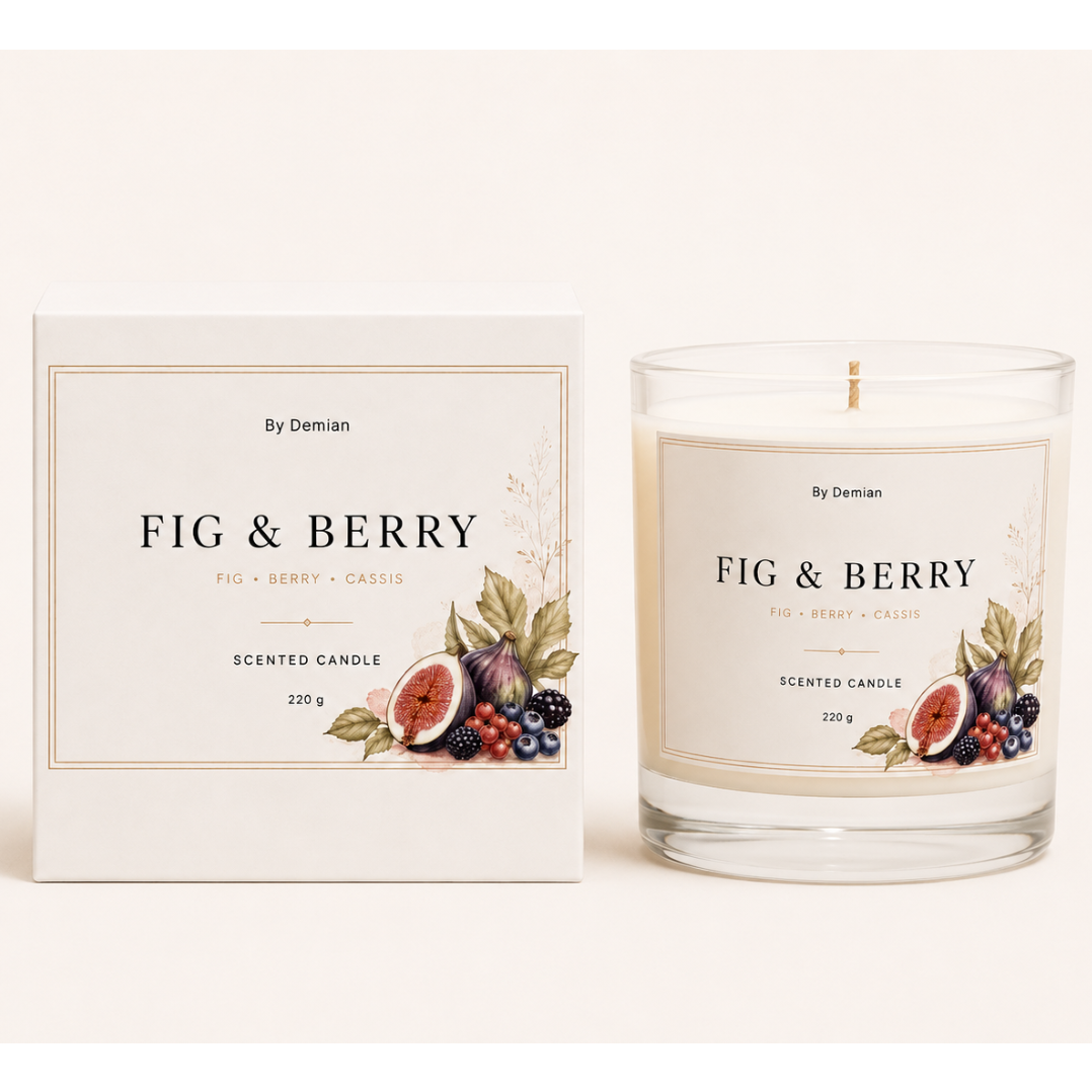 Fig & Berry Scented Candle