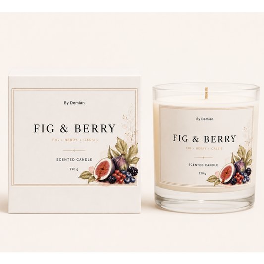 Fig & Berry Scented Candle