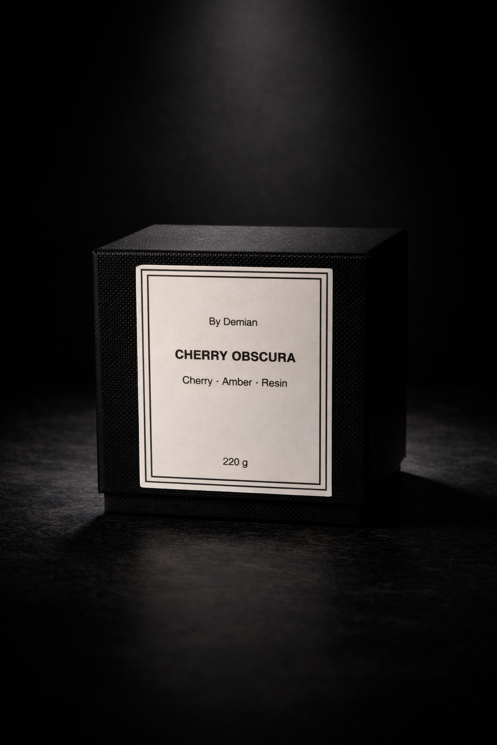 Dark, addictive and rich. Cherry wrapped in amber and resin for a deep, lingering
presence.